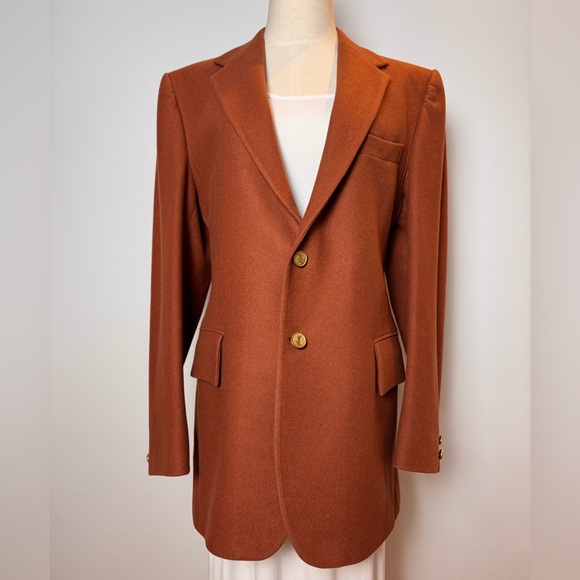 Vintage Yves Saint Laurent Wool Blazer Tailored Oversized Fit - Picture 2 of 11
